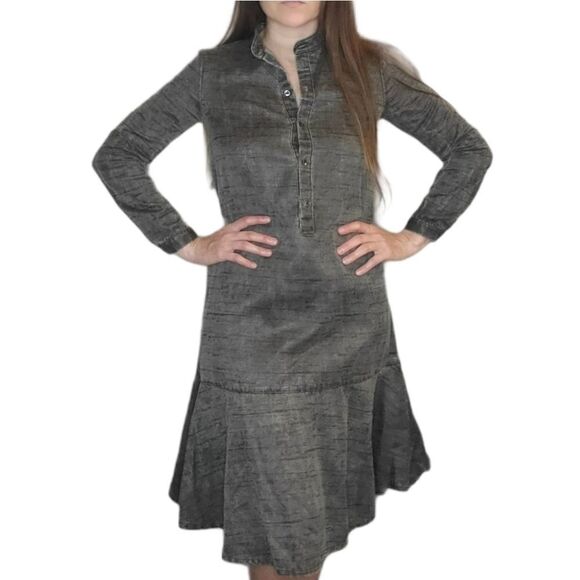 Crimson+Clover Front-button Shirt Dress - Picture 1 of 10
